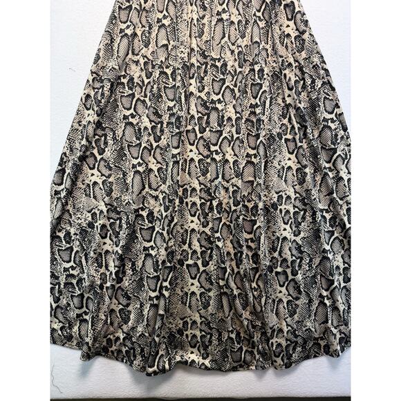 LuLaRoe Dress Women L Snake Print Midi Comfort Travel Business Party Workers - Picture 7 of 12